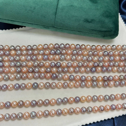 8-9mm Multicolor Freshwater Pearl Strand Necklace - House Of Pearls